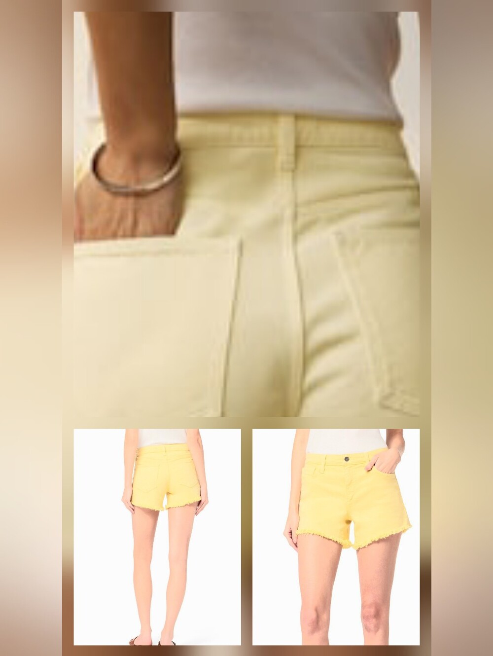 Loft High Rise Cut Off Denim Shorts NWT 6